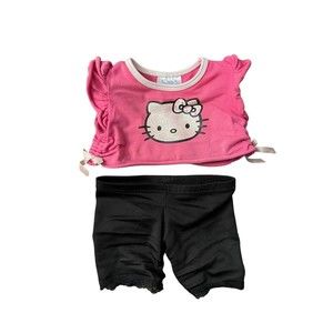 Sanrio hello kitty build a bear clothes 2008 HTF Rare outfit Pink Black Lace